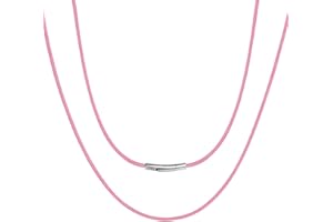 ChainsPro Cordon pour Pendentif,Corde Tressé Collier en Cuir de Simili avec Fermoir en Acier Prénom Personnalisable,Épaisseur 2MM-Longuer 16-30"(40-75 cm),Bijoux Imperméable pour Hommes Femmes
