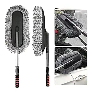 Divinext Super Soft Microfiber Car Dash Duster Brush for Car Cleaning Home Kitchen,72 X 11 X 13 cm, Multi-Color