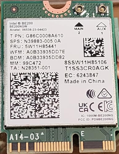 Intel 282726 Nt Be200.ngwg.nv Intel Wi-fi 7 Be200 2230 2x2 Be+bt No Vpro Retail
