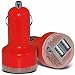 Produktbild LeEco Le Pro 3 (5.5") - Universal Compact Design 12v Schnelllade Dual USB Port Mini Bullet Auto Ladegerät (Rot) von S-Tech Automotive