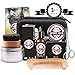 Produktbild Bartpflege Set für Männer (6-Teilig), 100% Natürlich Bart Set für Männer Pflege- Bartbalsame/Bartwachs(30g), Bartöl(30ml), Bartbürste, Bartschere, Bartkamm, Reisebox, Bestes Geschenkse für Herren