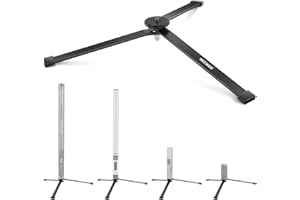 NEEWER Metal Mini Tripod Base for TL120C TL60 CL124 Tube Light Wand Stick, Extra Stable Foldable Handheld Tripod Legs Feet Tabletop Light Stand with 1/4" Screw, Silicone Pad, 3"/8cm Low Angle, CTN5