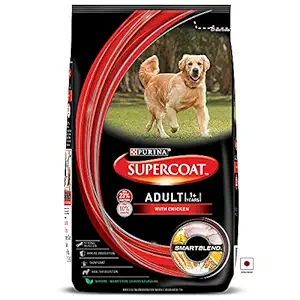 Purina Supercoat Adult Dry Dog Food, Chicken, 8kg Pack