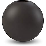 Cooee Vaso di design a sfera, 20 cm, nero