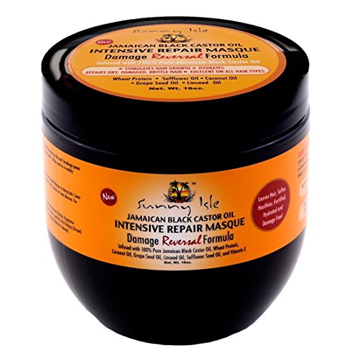 SUNNY isla Jamaica negro Castor Oil Intensive Repair Masque, 16 oz