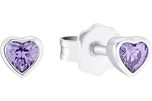 Prinzessin Lillifee Ohrstecker 925 Sterling Silber Mädchen Kinder Ohrschmuck, mit Zirkonia synth., Kommt in Schmuck Geschenk Box