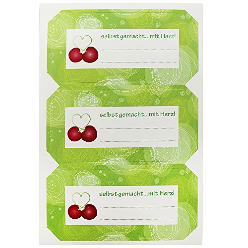 COM-FOUR® 120 Stück Etiketten für Gläser & Flaschen, 4 verschiedenene Dekore - 4