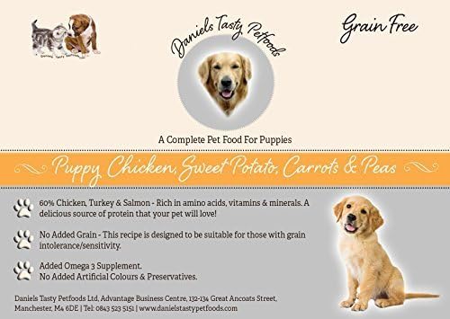 Grain Free Puppy Food - Puppy Chicken, Sweet Potato, Carrots &amp; Peas (2.5Kg)