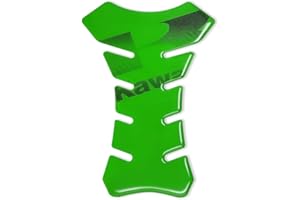 4R QUATTROERRE.IT Quattroerre 3D Tank Protection for Kawasaki Motorcycle, Green Kawa