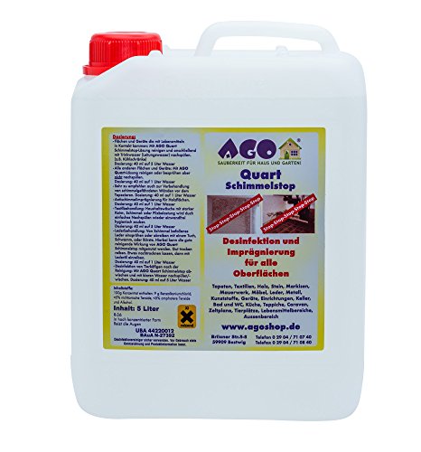 Preisvergleich Produktbild AGO ® Quart Schimmelstop 5 Liter / Wirkt dauerhaft gegen Schimmel