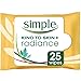 Simple Kind To Skin+ Radiance Brightening Wipe, 25 Wipes