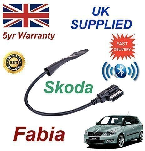 cablesnthings Skoda Fabia Bluetooth Audio Adapter for MY 2009+ Generation 3 suitable for iPhone, Samsung, HTC, Sony, Nokia, LG, Blackberry, Amazon Fire, Motorrola