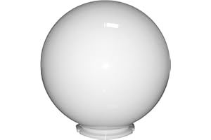 EXTRUMOL - Bola Farola Exterior - Recambio tipo Globo - Alumbrado Público - Policarbonato Blanco - Medidas: Ø 25 cm - Graipa Bayoneta: 11,8 cm