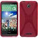 Produktbild PhoneNatic Case für HTC Desire 510 Hülle Silikon pink X-Style + 2 Schutzfolien