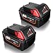 Produktbild FLAGPOWER 18V 5.0Ah Werkzeug Batterie Ersatz Milwaukee Akku 18V für Milwaukee M18 XC 48-11-1815 48-11-1820 2601 2610 2611 2620 2630 2650 (5000mAh 2 Stück)
