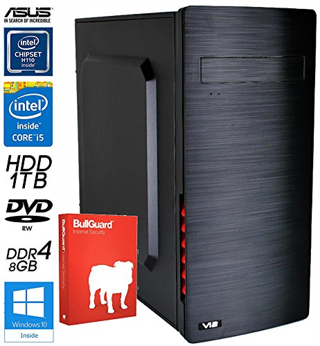SNOGARD OfficeLine PC | 7th Gen Intel Core i5-7400 Prozessor | Intel HD 630 Grafik | 8GB DDR4 RAM | 1TB HDD + DVD±RW | Onboard Sound| Front USB 3.1 | Office Business & Multimedia Center Desktop Computer