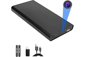 KUIYIXUE Mini Camara espia Oculta - Cámara doméstica vigilancia - Cámara espia Oculta Portátil - HD 1080P, 10000mAh, Función de Visión Nocturna, Sensor de Gravedad, Detección de Movimiento, Grabación en Bucle