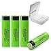 Produktbild 4x Panasonic NCR18650B 3400mAh 6,2A flat inkl. Akkubox von Power-Pond®