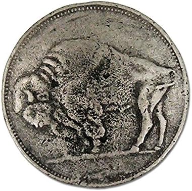 Buffalo head nickel knob (Set of 10) (Antique Gold)