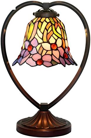 European Style,Idyllic Luxury Art Lamps/Bedroom Bedside Heart Shaped Lamp/Roses Table Lamp-C