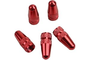 ZHOUBA Bouchons de valve anti-poussière pour roue de vélo Fixie MTB Presta Rouge