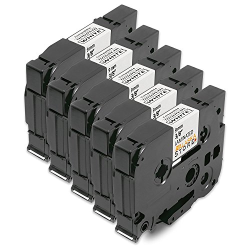5x Tape Cassette Brother TZe-221 TZ-221 Negro sobre Blanco 9mm x 8m Compatible Para TZ Tze Tape Brother P-Touch PT-E100 PT-1000 PT-1080 PT-2700VP GL-H100 PT-1000 GL-H105 GL-200 PT-1080 GL-100 GL1000 PT-1000W PT-P700 PT-H300 PT-1010R PT-2030VP H75S