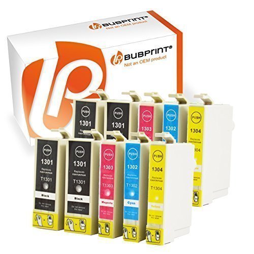 Bubprint® 10 Tintenpatronen kompatibel für Epson T1301 T1302 T1303 T1304 für Epson Stylus SX525WD SX620FW Office B42WD Office BX525WD Office BX625FWD Office BX925FWD Epson Workforce 525 630