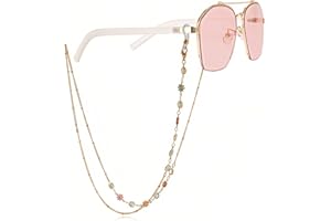 KSJEHW Catene per occhiali da donna Porta cinturino Occhiali Catena Occhiali da vista in metallo Occhiali da sole Collana con gancio a catena per ragazze(Stile 4)