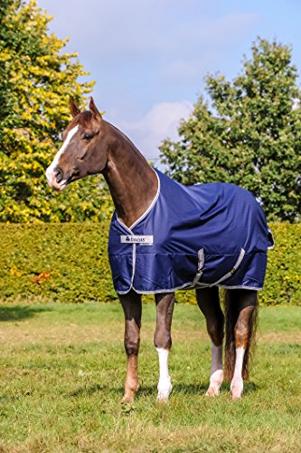 Preisvergleich Produktbild Bucas Freedom Turnout Pony 150g - Navy / Silver, Groesse:95