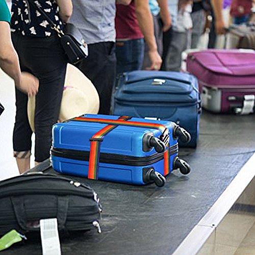 FJSM-4pcs-Sangle-Valise-Voyage-Bagage-Attache-Sangle-Reglable-Avec-Serrure--Combinaison-en-Couleur-Sympatique-110g