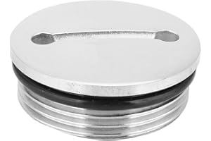 ENTATIAL Boat Fuel Tank Cap Fuel Tank Filler Cap 316 Stainless Steel Polished Marine Boat Fill Port Marine Hardware