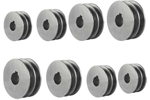 COOKIBLEND Keilriemenscheibe Bohrung Keilriemenscheibe Typ A Typ Doppelschlitz Gusseisen Riemenscheibe Motor Durchmesser Elektrowerkzeug Zubehör (58 x 30 x 19 mm)