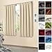 Produktbild heimtexland ® 1 Paar Verdunklungsgardinen Creme 175x135 Thermogardine Typ139