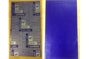 KORES A3 297X420MM Carbon Paper 50 Sheets Premium Quality- Hand Copy Long Last 5 Different Color (Blue)