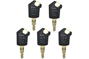 BAAQII 2 Pcs Replacement Start Key Heavy Equipment KeysMaster Keys Switches Key Ignition Key 5P8500 for Caterpillar (CAT) Excavators Trucks Loader Dozer Skidsteers (2)