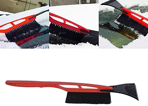 leegoal 2-in-1 Multi-function Snow Shovel with Brush for Car Windscreen Cleaner Ice Scraper Soft Grip Snow Remover Non-slip Comfort Broom Brush Head De-icer Tool for Auto Truck SUV