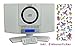 Produktbild Denver MC 5220 Stereoanlage Kompaktanlage CD-Player AUX UKW/MW-Radiotuner Radio- oder CD Wecker Sleeptimer inkl. Einhorn Sticker / Aufkleber (Weiß)