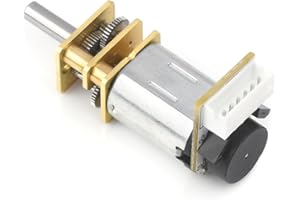 Waveshare N20 DC Gear Motor, Magnetic Hall Encoder, All-Metal Gearbox, High Precision Reduction Motor, with L-Shaped 6PIN Connector