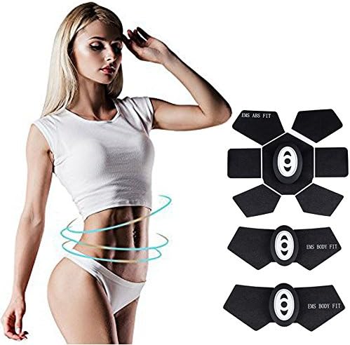 Jingfude Muscle Toner EMS Abs Trainer,Abdominal Toning Belt,Wireless Body Mobile Gym Workout Home ABS Massager For Abdomen/Arm/Leg Fitness Training