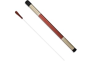 LUTER Conducting Baton with Storage Cylinder, Elegant Marching Baton with Ebony Handle Music Conductor Baton for Orchestra Concert Theater Band, 15.4inch Long