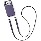 CONSTRAIN - iPhone 17 Pro Max ile uyumlu T&uuml;m Serilerle &Ccedil;apraz Ayarlanabilir Y&uuml;ksek Kaliteli Şık Crossbody Strap Telefon Askıs