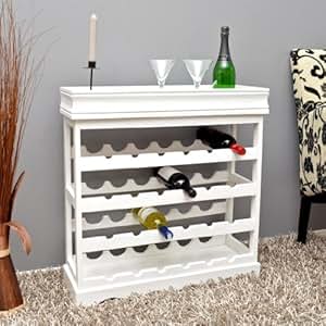 White wine rack for 24 bottles wooden wine rack wine rack 