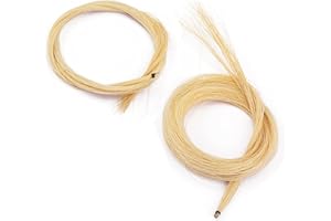 Alnicov 2 matasse 31,5 pollici capelli per arco per violino professionale in crine di cavallo mongolo per accessori per violino