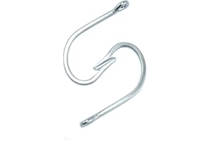Acero inoxidable 7731 anzuelos de pesca de mar grandes anzuelos de atún TOPIND de púas afiladas de gran tamaño de agua salada Trolling Jig Atún Tiburón Live Bait Hooks Ganchos de pesca