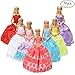 Produktbild 7er Pack Kleider & Kleidung für Barbie-puppe Handmade Modisch Hochzeit Party Abendkleid Kleider & Kleidung