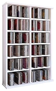 VCM 50445 Regal Schrank DVD CD Rack Medienregal Medienschrank