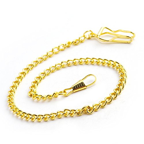 Clip Pocket Watch Chain Gold - BoShiYa Metal Alloy Vest Belt Plated Chain Approx 14.17''
