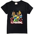 Roblox T-Shirt Summer Boys Girls Black Sweatshirt for Kids and Teens 3-12 Years Gamer Fans Clothing Gifts