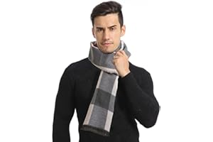 TRABIG Sciarpa Uomo Inverno scialle Maglia Scialle Caldo Pile, Caldo Stola Uomo Pashmina Sciarpa Invernale Morbido Cashmere Plaid Leisure Sciarpa d'affari per Uomo