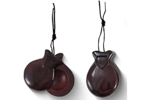 Partilandia | Castañuelas color Madera Oscura 6,5x8,5 cm